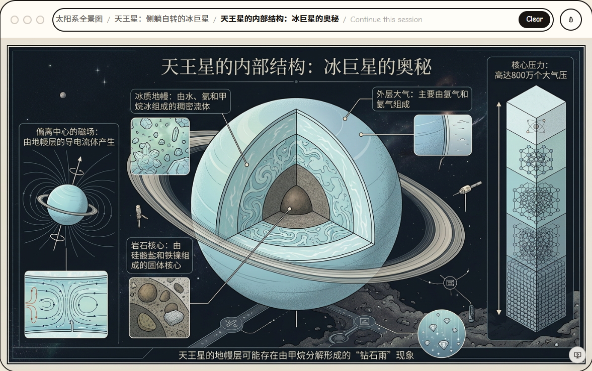 天王星内部结构